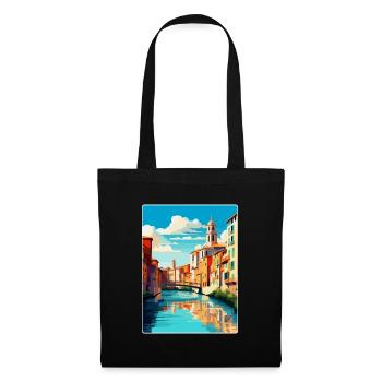 Girona Spanien Vintage Reiseposter WPA Souvenir - Stoffbeutel - Schwarz - Vorne