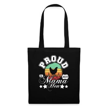 Proud Mommy Hen Retro Sun Circle - Tote Bag - black - Front