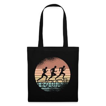 Retro Sunset Runner Trio - Tote Bag - black - Front