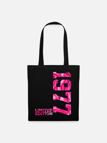 49. GEBURTSTAG PINK LIMITED EDITION 1977 - Stoffbeutel - Schwarz