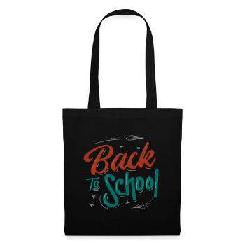 Retour à l’école - Sac en tissu - noir - Devant
