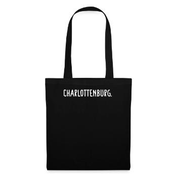 Charlottenburg Berlin Bezirk Fancy - Stoffbeutel - Schwarz - Vorne