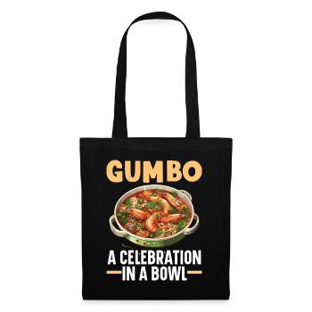Gumbo-Liebhaber Foodie Louisiana Essen Cajun-Küche - Stoffbeutel - Schwarz - Vorne