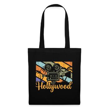 Hollywood Camera Vintage - Stoffbeutel - Schwarz - Vorne