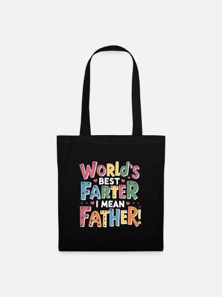 Der beste Vater der Welt, ich meine Vater! - Stoffbeutel - Schwarz