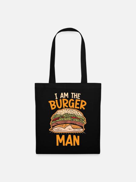 Ich Bin Der Burger Mann - Stoffbeutel - Schwarz