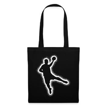 Handballspieler Handballer Jungen Handball Herren - Stoffbeutel - Schwarz - Vorne