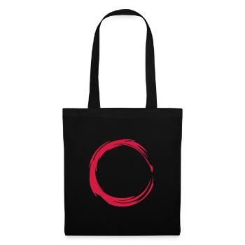 Kreis Design Symbol - Stoffbeutel - Schwarz - Vorne