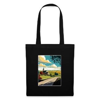 Lancaster County Pennsylvania Reiseposter - Stoffbeutel - Schwarz - Vorne