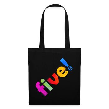FIVE 5 YEARS 5TH BIRTHDAY - Tote Bag - black - Front
