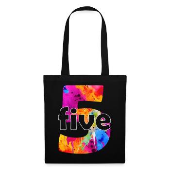 FIVE 5 YEAR BOY 5TH BIRTHDAY - Tote Bag - black - Front