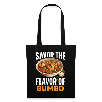 Gumbo-Liebhaber Foodie Louisiana Essen Cajun-Küche - Stoffbeutel - Schwarz - Vorne