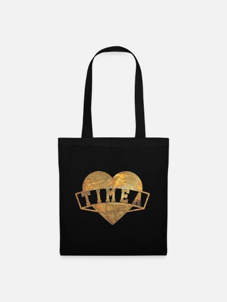 Timea Herzen Gold - Stoffbeutel - Schwarz
