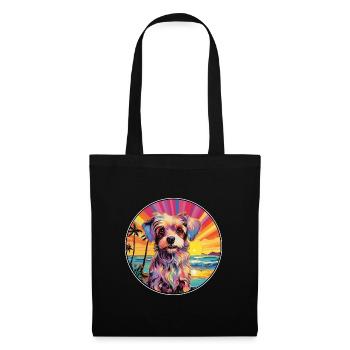 Perro de Presa Mallorquinische Hunderasse Bunte Carto - Stoffbeutel - Schwarz - Vorne