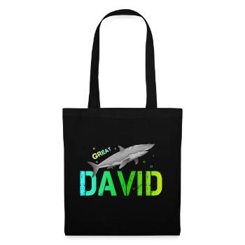 David - Stoffbeutel - Schwarz - Vorne