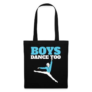 Boys Dance Too - Stoffbeutel - Schwarz - Vorne