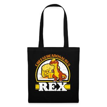 Cheeseheadosaurus Rex Paläontologe Dinosaurier Din - Stoffbeutel - Schwarz - Vorne