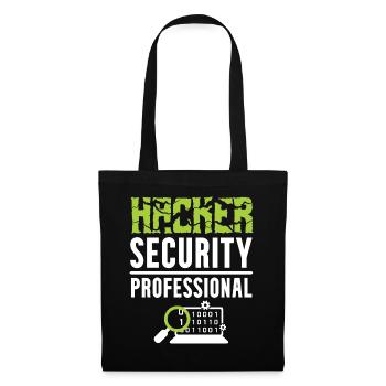 Hacker Security Professional - Stoffbeutel - Schwarz - Vorne