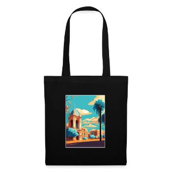 Adelaide Australien Vintage Reiseposter Souvenir - Stoffbeutel - Schwarz - Vorne