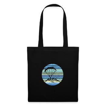 Paramotoring Retro Design - Stoffbeutel - Schwarz - Vorne