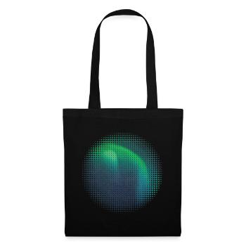 Polarlichter Aurora Borealis Nordlichter Island - Stoffbeutel - Schwarz - Vorne