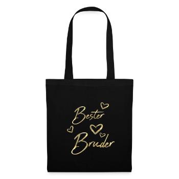 Bester Bruder - Stoffbeutel - Schwarz - Vorne
