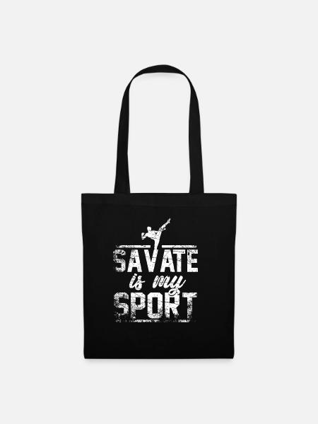 Savate Geschenk - Stoffbeutel - Schwarz