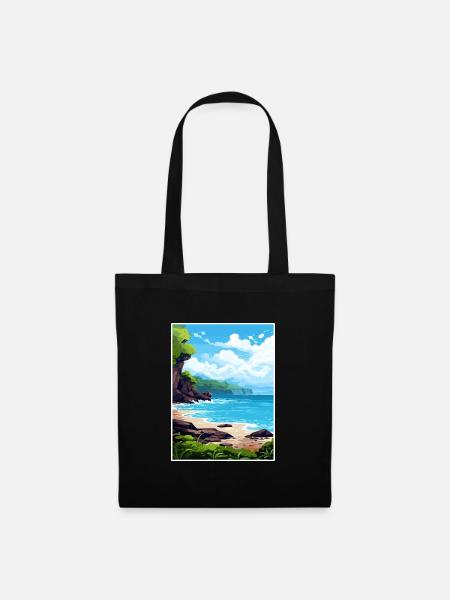 Papagayo Halbinsel Costa Rica Reiseposter - Stoffbeutel - Schwarz