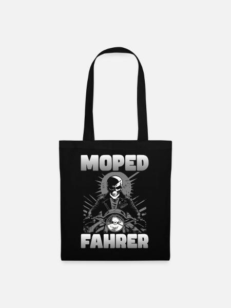 Moped Fahrer - Stoffbeutel - Schwarz