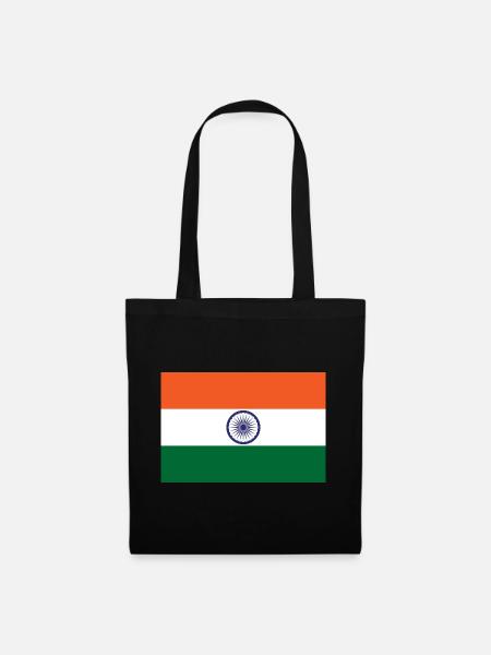 Indien - Stoffbeutel - Schwarz
