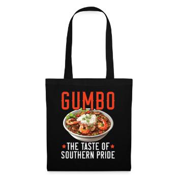Gumbo-Liebhaber Foodie Louisiana Essen Cajun-Küche - Stoffbeutel - Schwarz - Vorne