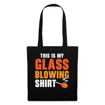 Das ist mein Glasbläserhemd Gaffer Glasbläser - Stoffbeutel - Schwarz - Vorne