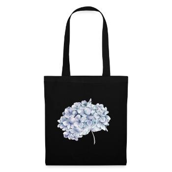 Blume - Stoffbeutel - Schwarz - Vorne