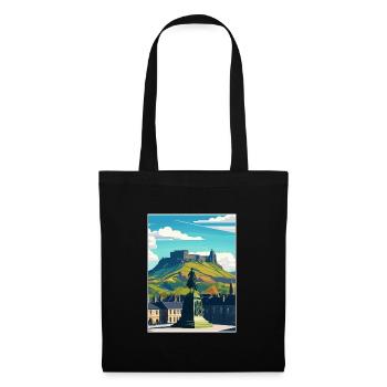 Stirling Scotlandscape Vintage Reiseposter WPA - Stoffbeutel - Schwarz - Vorne
