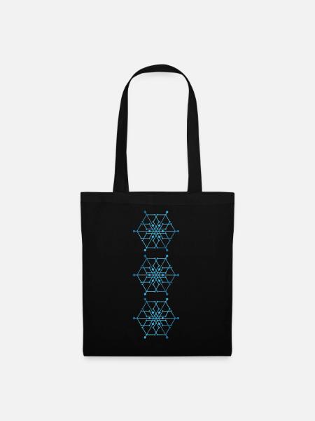 Blockchain Bitcoin Krypto - Stoffbeutel - Schwarz