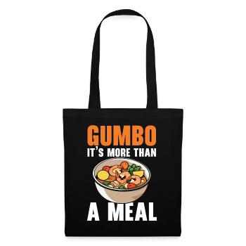 Gumbo-Liebhaber Foodie Louisiana Essen Cajun-Küche - Stoffbeutel - Schwarz - Vorne