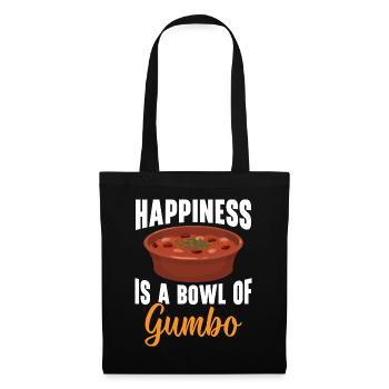 Gumbo-Liebhaber Foodie Louisiana Essen Cajun-Küche - Stoffbeutel - Schwarz - Vorne