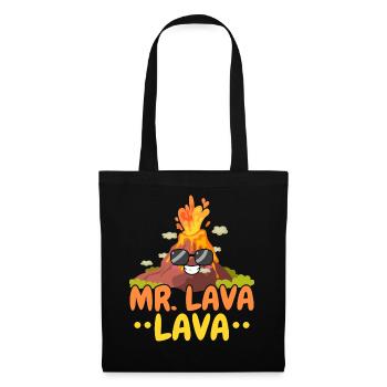Mr. Lava Lava Geologie Vulkanologie Vulkan Lava - Stoffbeutel - Schwarz - Vorne