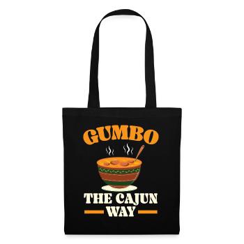 Gumbo-Liebhaber Foodie Louisiana Essen Cajun-Küche - Stoffbeutel - Schwarz - Vorne
