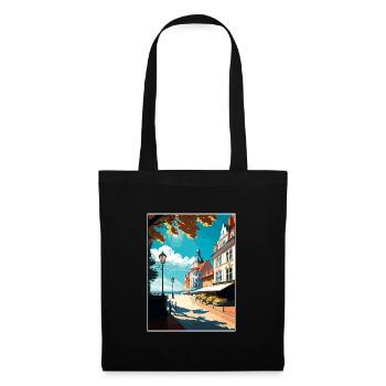 Sopot Polen Vintage Reiseposter WPA Souvenir - Stoffbeutel - Schwarz - Vorne