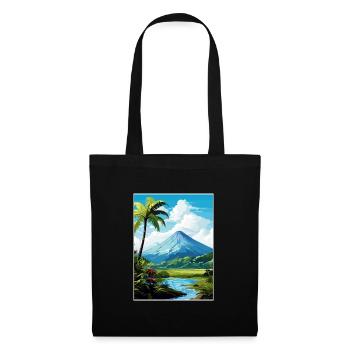 La Fortuna Costa Rica Vintage Reiseposter WPA - Stoffbeutel - Schwarz - Vorne
