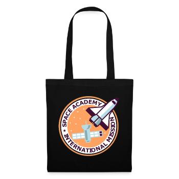 Space Academy International Vintage Farbe - Stoffbeutel - Schwarz - Vorne