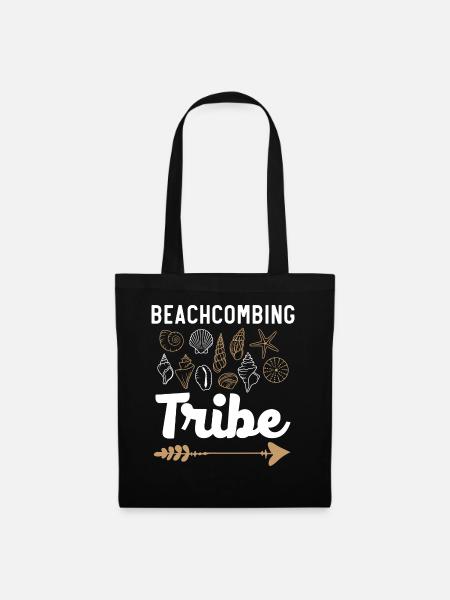 Beachcombing Tribe Shell Collection Strandkamm - Stoffbeutel - Schwarz
