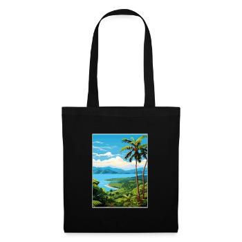 Nicoya Halbinsel Costa Rica Vintage Reiseposter - Stoffbeutel - Schwarz - Vorne