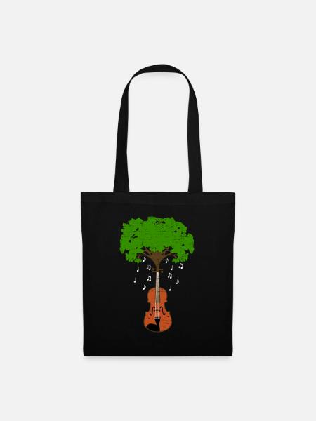 Violine - Stoffbeutel - Schwarz