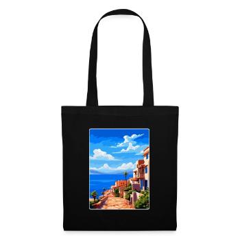 Almería Spanien Vintage Reiseplakat WPA Souvenir - Stoffbeutel - Schwarz - Vorne