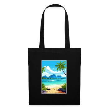 Mauritius Ostafrika Vintage Reiseposter WPA - Stoffbeutel - Schwarz - Vorne