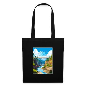Katarakt Schlucht Australien Vintage Reiseposter WPA - Stoffbeutel - Schwarz - Vorne