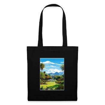 Wellington Botanical Garden Neuseeland Souvenir - Stoffbeutel - Schwarz - Vorne