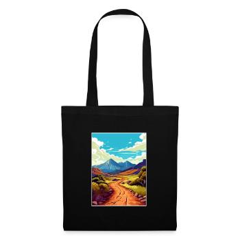 Haleakala Hawaii Vintage Reiseposter Souvenir - Stoffbeutel - Schwarz - Vorne